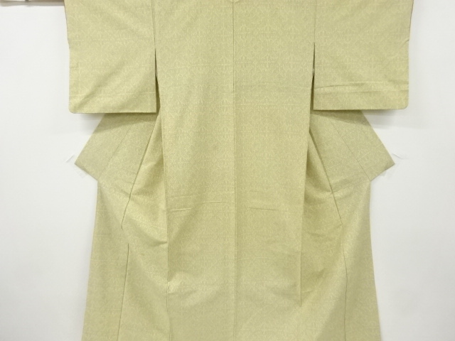 JAPANESE KIMONO / ANTIQUE KIMONO / TSUMUGI / WOVEN SARASA PATTERN